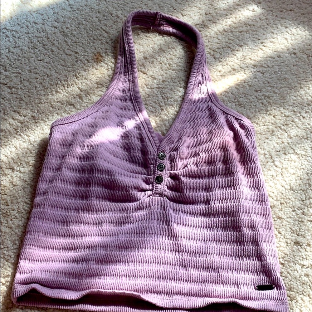Hollister lavender halter neck top
